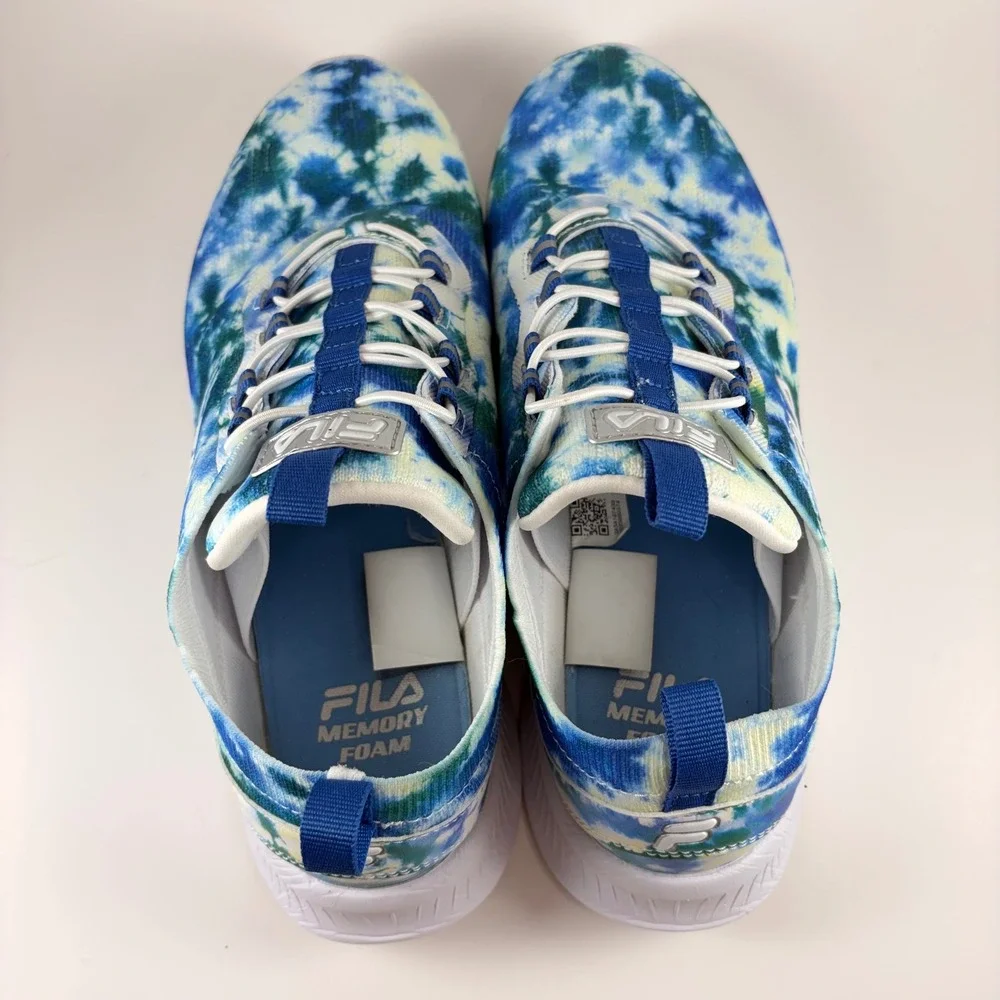 Fila Memory Skyway Tie Dye Women's Slip On Sneakers Size 9 Wide